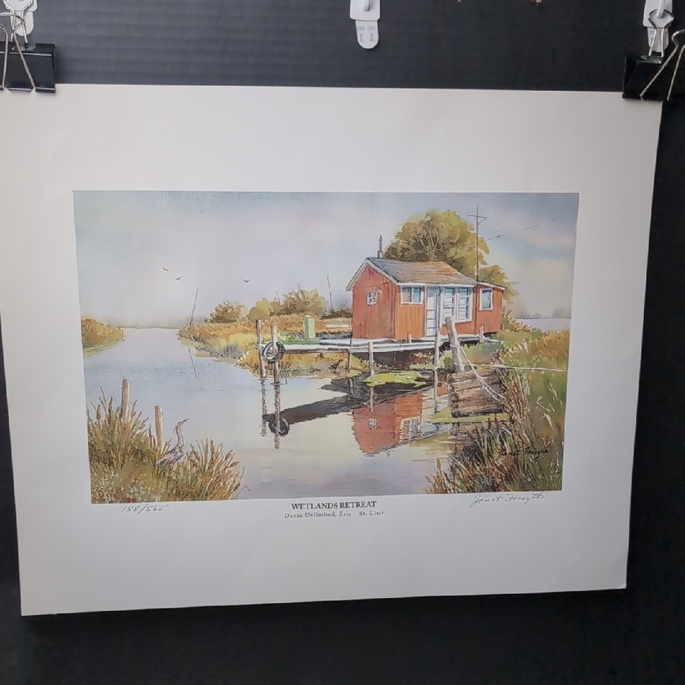 Limited Edition Print "Wetlands Retreat" Art Print by Janet Forsyth  188/565